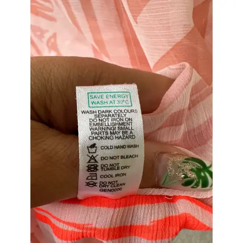 MRP Mr Price Embellished Trim Sheer Tribal Print Kaftan Swim Cover Up One Size Size undefined