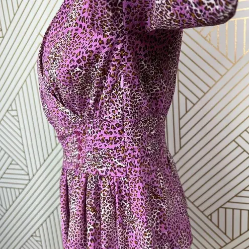 Baum Und Pferdgarten Miandah Blouse Fuchsia Leopard Size 36 / US 6 Pink