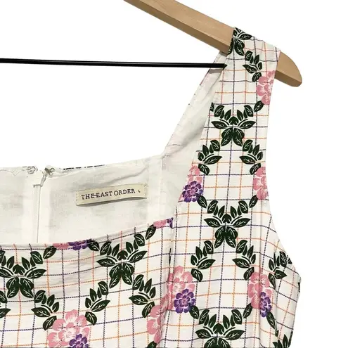 The East Order Tarshie Mini Floral Dress Preppy Check Large