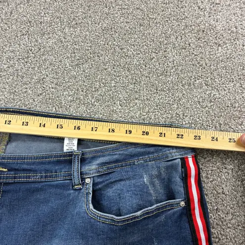 INC International Concepts Womens Size 24W Skinny Leg Blue Denim Retro Casual