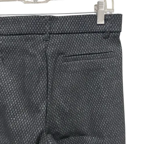 Jules & Leopold Textured Slim Legging Pants Black Silver Women’s Size Medium