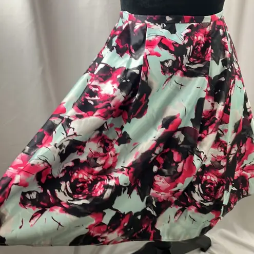 Blondie Nites by Stacy Sklar floral print skirt size 1 (xtra small)