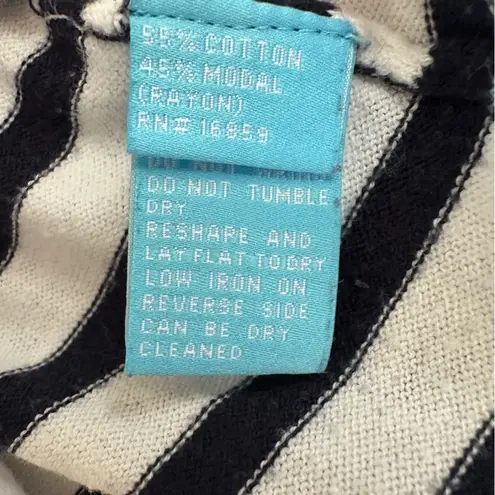 J. McLaughlin Striped Sweater Navy Blue White Women’s Small Nautical