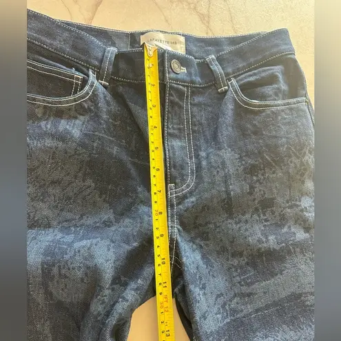 NWOT Lafayette 148 New York Postcards Laser Print York Denim Jeans 27