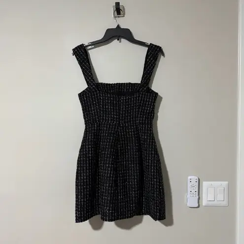 Elliatt NWT  Galadirel Check Tweed Minidress Black Size Small - Image 6