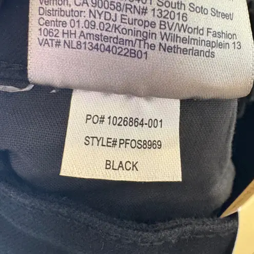 NYDJ NWT Billie Mini Boot Jeans High Rise Black Size 14P