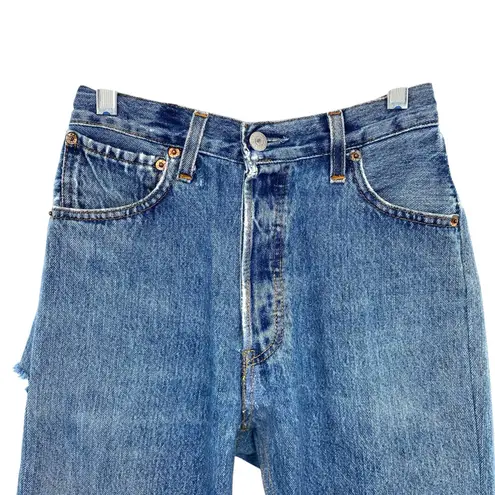 RE/DONE X Levi’s Women’s High Rise Ankle Crop Jeans Distressed