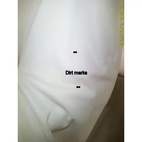 Kith NWOT New Womens Waffle Knit Jogger Sweatpants Cream Ivory White S Pockets