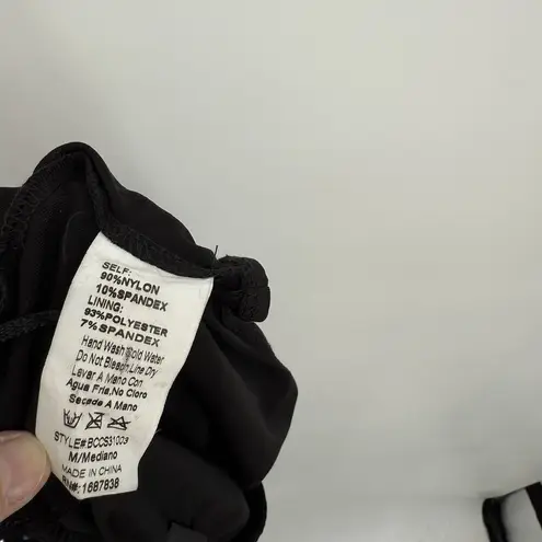 BANJUL Black Multi Rhinestone Mini Skirt Size Medium Elastic Size Medium Y2k