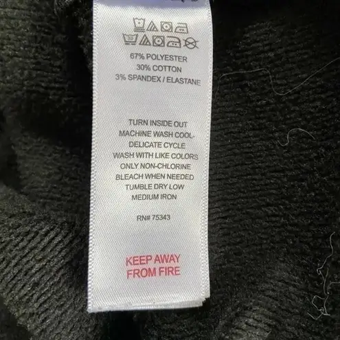 Tahari black Long sleeve pullover cowl neck sweater dress xs goth Gorpcore