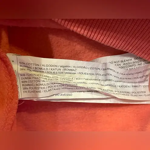 Mango MNG Pink OUI Crewneck Sweatshirt Relaxed Fit Pullover Size Medium - Image 5