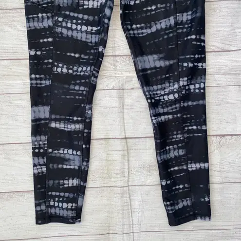 Avia women S pull on print leggings w/elastic waist black and white