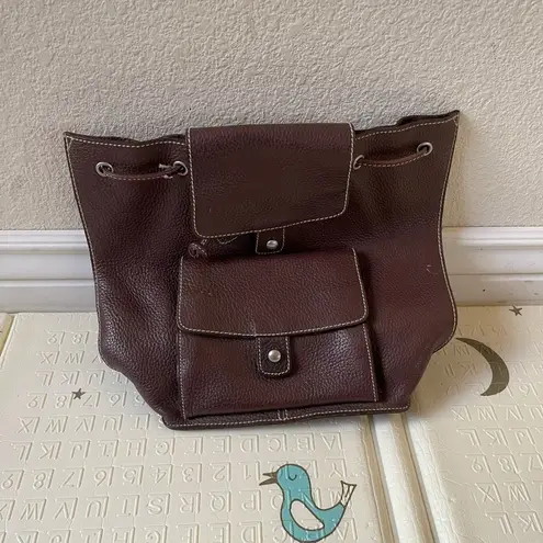 Gap  leather brown medium backpack