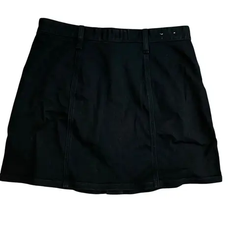 Denim & Supply Ralph Lauren D&S Tilden Button Front Denim Skirt Women 29 Black