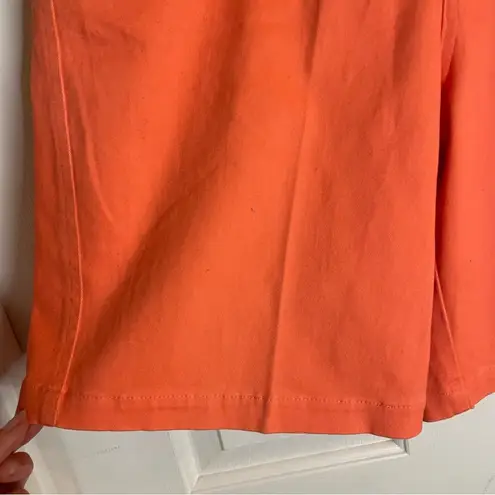 Quaker Factory Burnt Orange Jean Shorts with Relaxed Fit Size Medium preppy