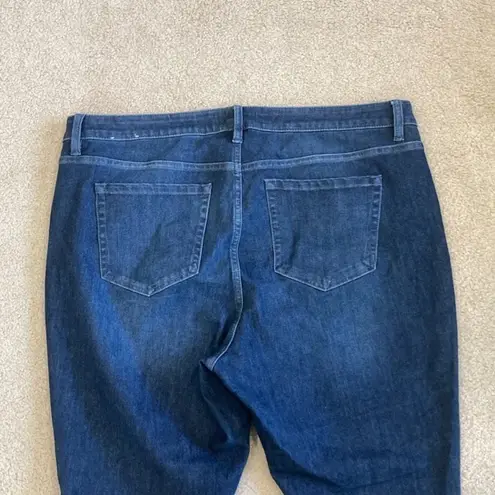 Lane Bryant  high rise ultimate stretch skinny blue jeans in size 20R