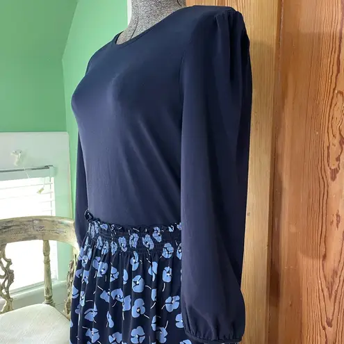 Draper James NWT  Long Sleeve Knit to Woven Floral Midi Dress - Sz Small - Image 8