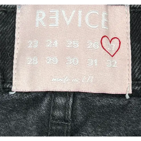 Revice Denim Revice 90s Baby Baggy Straight Jeans Sz 27" Joey Black Skater Retro USA Goth