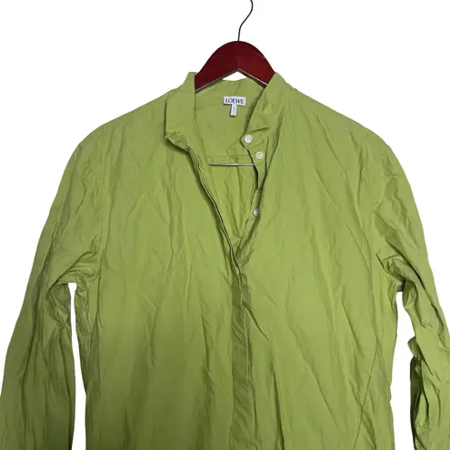 Loewe Cotton shirt dress in Lime Green sz FR 38 US 4-6