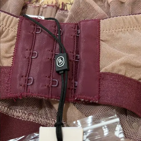 Cosabella Sicilia Eyelash Lace Strapless Bra,Vino/India, Size 36D, NWT