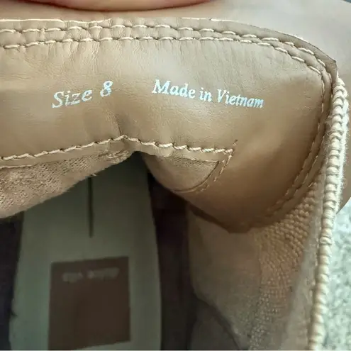 Dolce Vita Huey H2O Wide Booties, Dune Suede Tan | Size 8