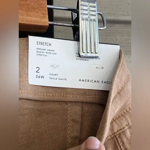 American Eagle  Outfitters
Dreamy Drape Linen-Blend Baggy Wide-Leg Cargo Pant