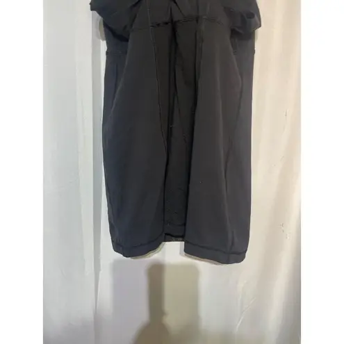 Lululemon Black Floral Print Strappy Tank Top With Built