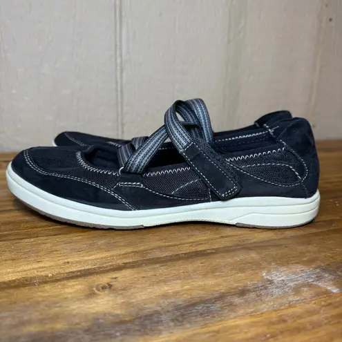 Earth Origins Eclipse Ellen Black Suede Mary Jane Comfort Shoes Women Size 9