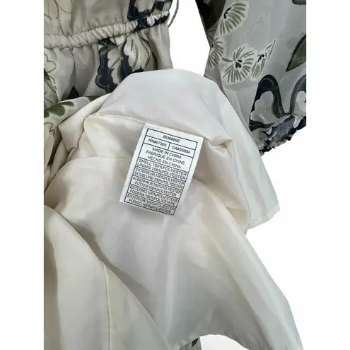 NWT BB Dakota S Mini Dress Women's Call Me Maybe Printed Floral Ruffle Taupe