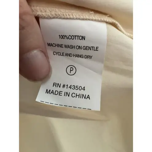 Marie Oliver Off White Pintuck Ruffle Sleeve Blouse Sz Small Victorian Romantic