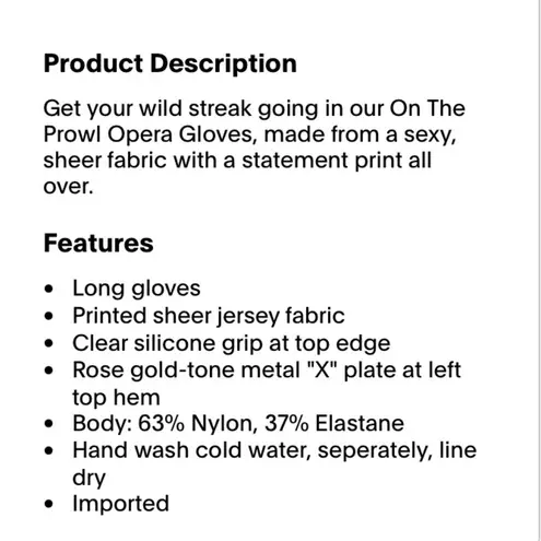 Savage X Fenty On The Prowl Gloves and Thigh