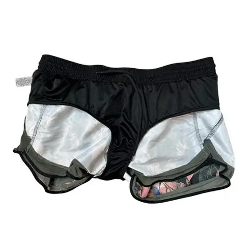 Crane 700817 Green Floral Performance Running Shorts w/Liner XLARGE Sportswear Size XL