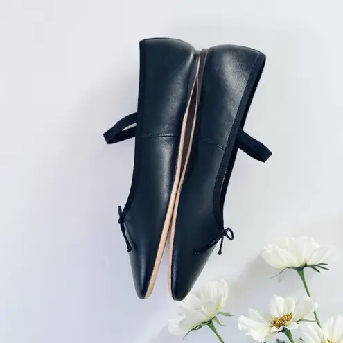 Loeffler Randall Leonie Leather Ballet Flat Black