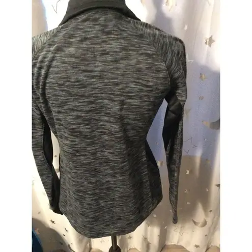 Columbia Partial Zip Womens Medium M Black Zip Up Sweater