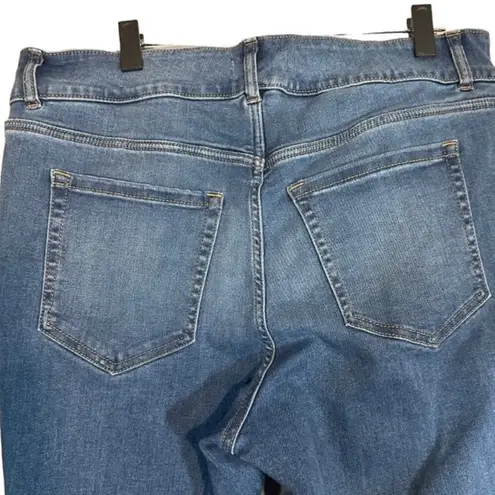 Lane Bryant  Blue High Rise Skinny Cotton Blend Denim Jeans Women Sz 18