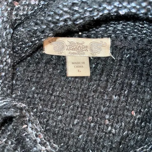 Nine West Super Cute Vintage America Fringed Cowl Neck Poncho!