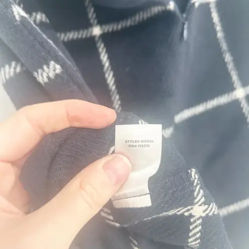 Lulus Womens Preppy Academia Spence Navy Blue Plaid Flannel Mini Skirt Size L Size L