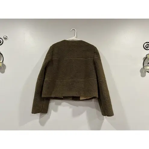 SEE by CHLOE jacket short coat khaki green size IT 46 US 10