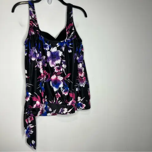 Swimsuits for all 2 piece swimsuit tankini women’s 18 black purple floral plus