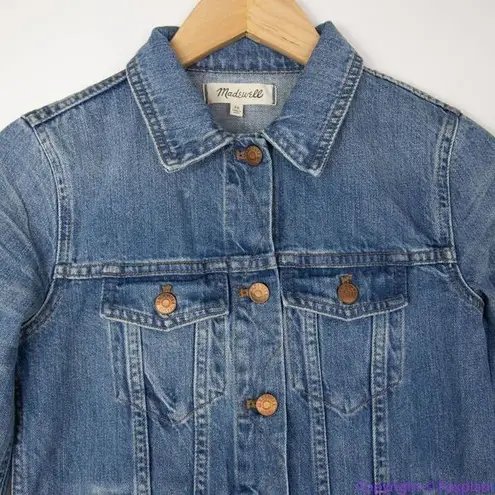 Madewell NEW  The Jean Jacket in‎ Pinter Wash, XS
