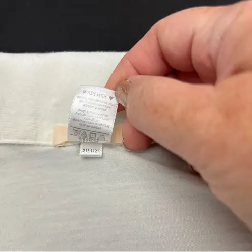 Eberjay Eberjey Pajama Top Women’s Size Small Cream Short Sleeve Button Front *FLAWED - Image 3