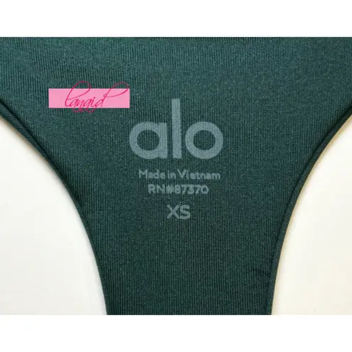 Alo Yoga Alo Airlift Fly Dress Midnight Green Open Back Cut-Out Padded Sports Skort Mini