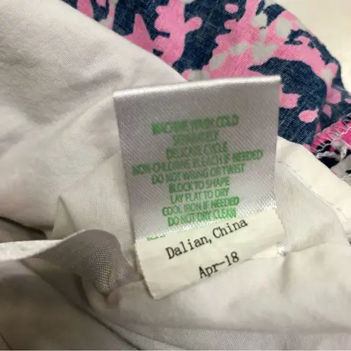 Lilly Pulitzer Fiesta Coral Reef AOP Sheath Dress Short Sleeve Beachy oversized