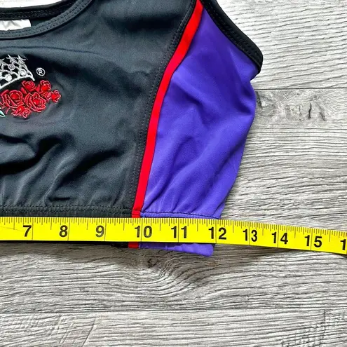 Jamye Shaw International Pageant System Fitness Wear Jumpsuit Top Medium Black