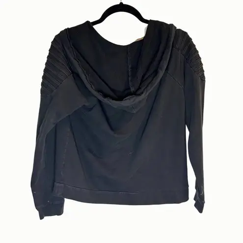 Victoria's Secret Victoria Sport Black Moto Jacket with Rose Gold Zipper Size Small