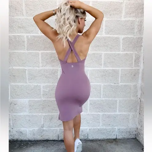 Buff Bunny Everyday Energy Active Athletic Dress Purple Tank Strappy Size Large