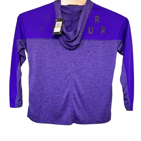 Under Armour  Size S Purple UA Tech Twist Graphic‎ HEATGEAR Hoodie Style 1351977