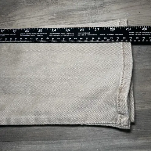 Time Tru Women Size 2 High Rise Straight Leg Jeans w/ Front Seam Taupe Brown NWT