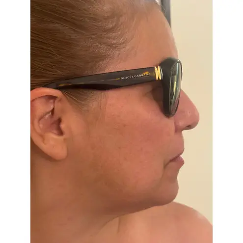 Dolce & Gabbana 6052 Wraparound Sunglasses Brown‎ Tortoise Y2K Italy 135