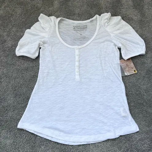 Threads 4 Thought NWT 🏷️  🌱♻️ORGANIC COTTON peplum top SUSTAINABLE ECO FRIENDLY